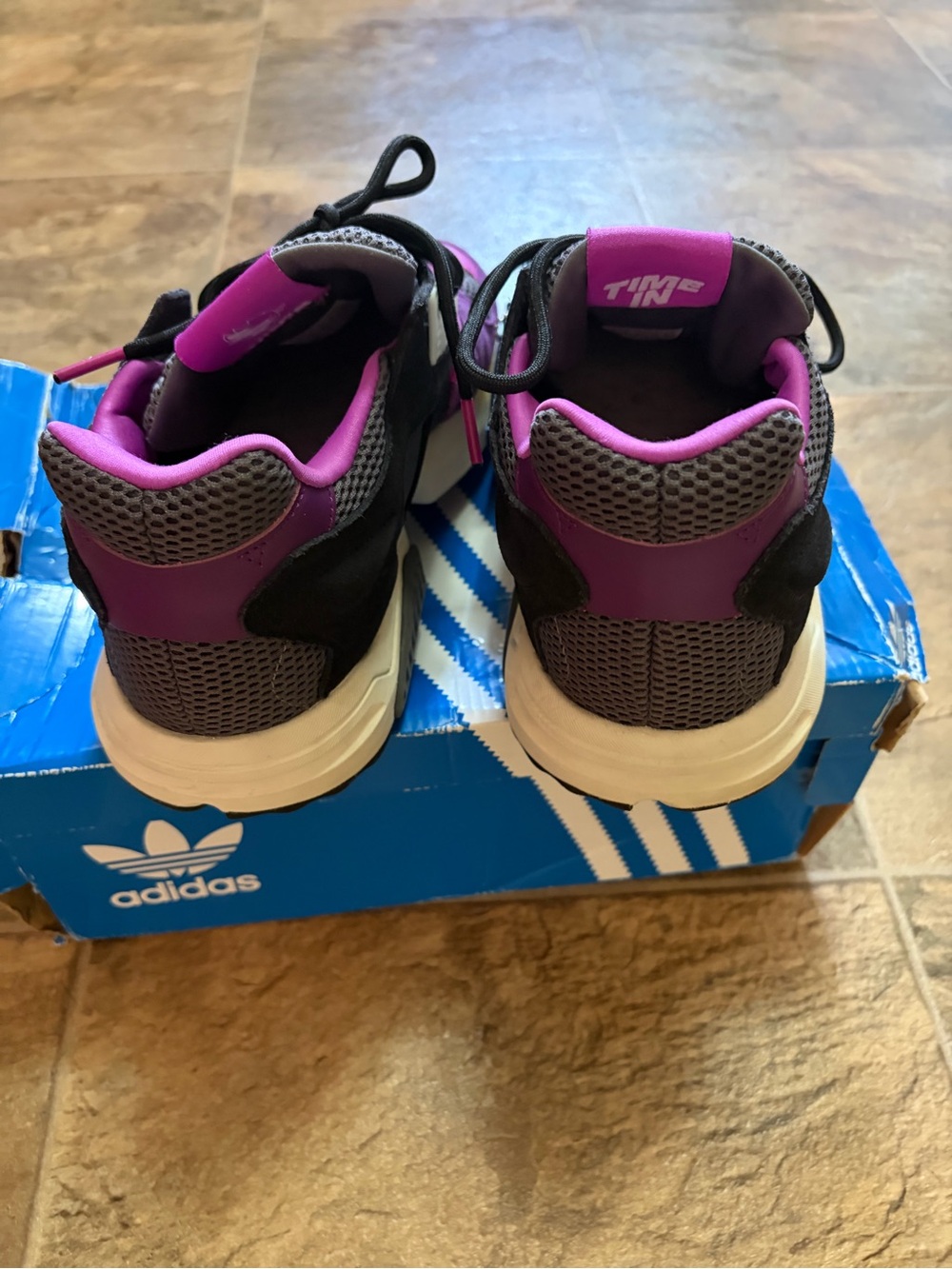 Adidas ZX Torsion Ninja Time In Purple Sneaker Shoes 8.5 Men’s - Picture 5 of 11